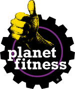 The official company logo for Planet Fitness