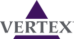 The official company logo for Vertex Pharmaceuticals